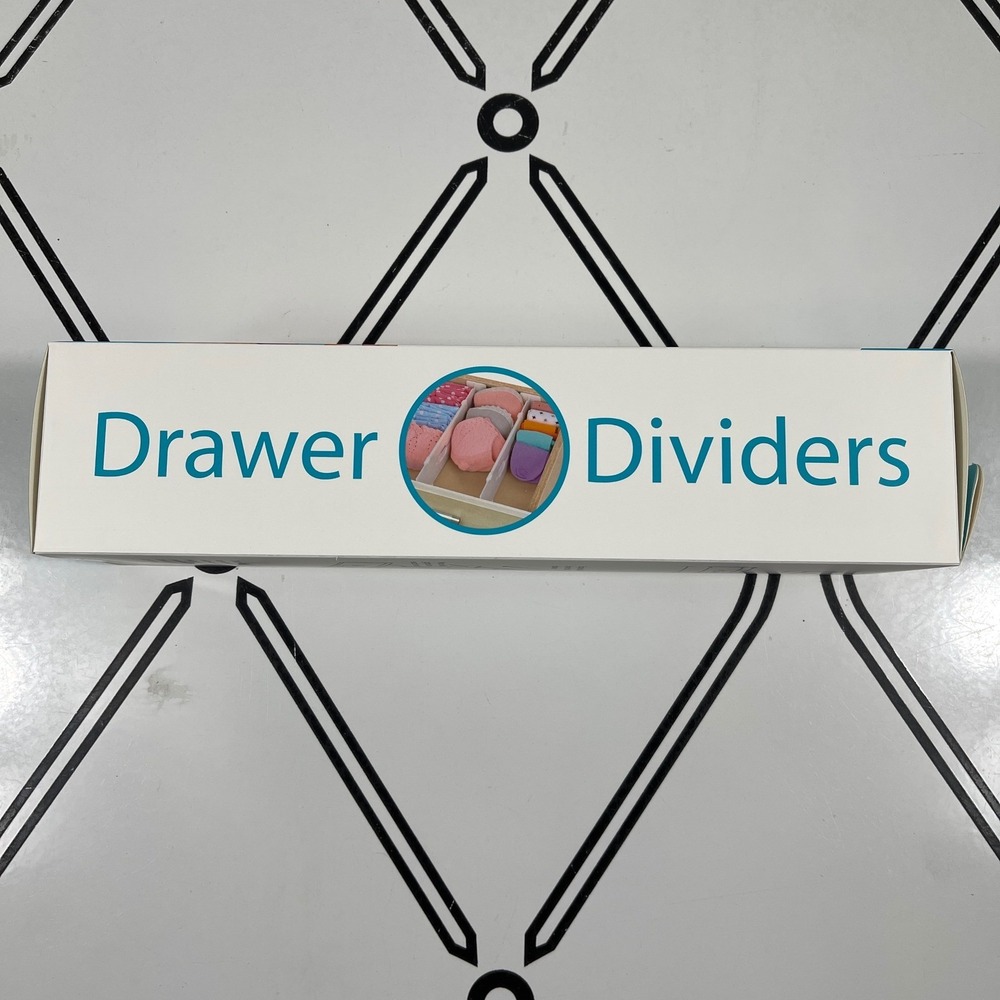 Set of 2 Adjustable Drawer Dividers Organizer Customizable Home Office Storage - Picture 4 of 7